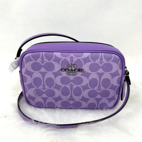 COACH Mini Jamie Camera Crossbody Bag In Signature Canvas Iris CY752 - Picture 5 of 5